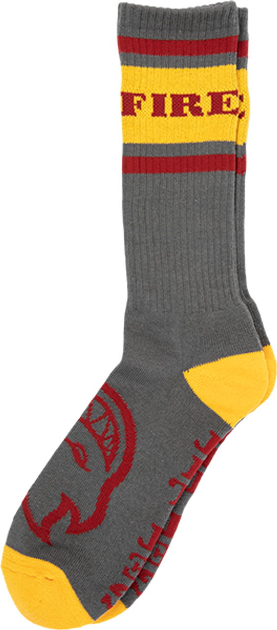 SPITFIRE CLASSIC '87 BIGHEAD CREW SOCK CHAR/GOLD/DK.RED