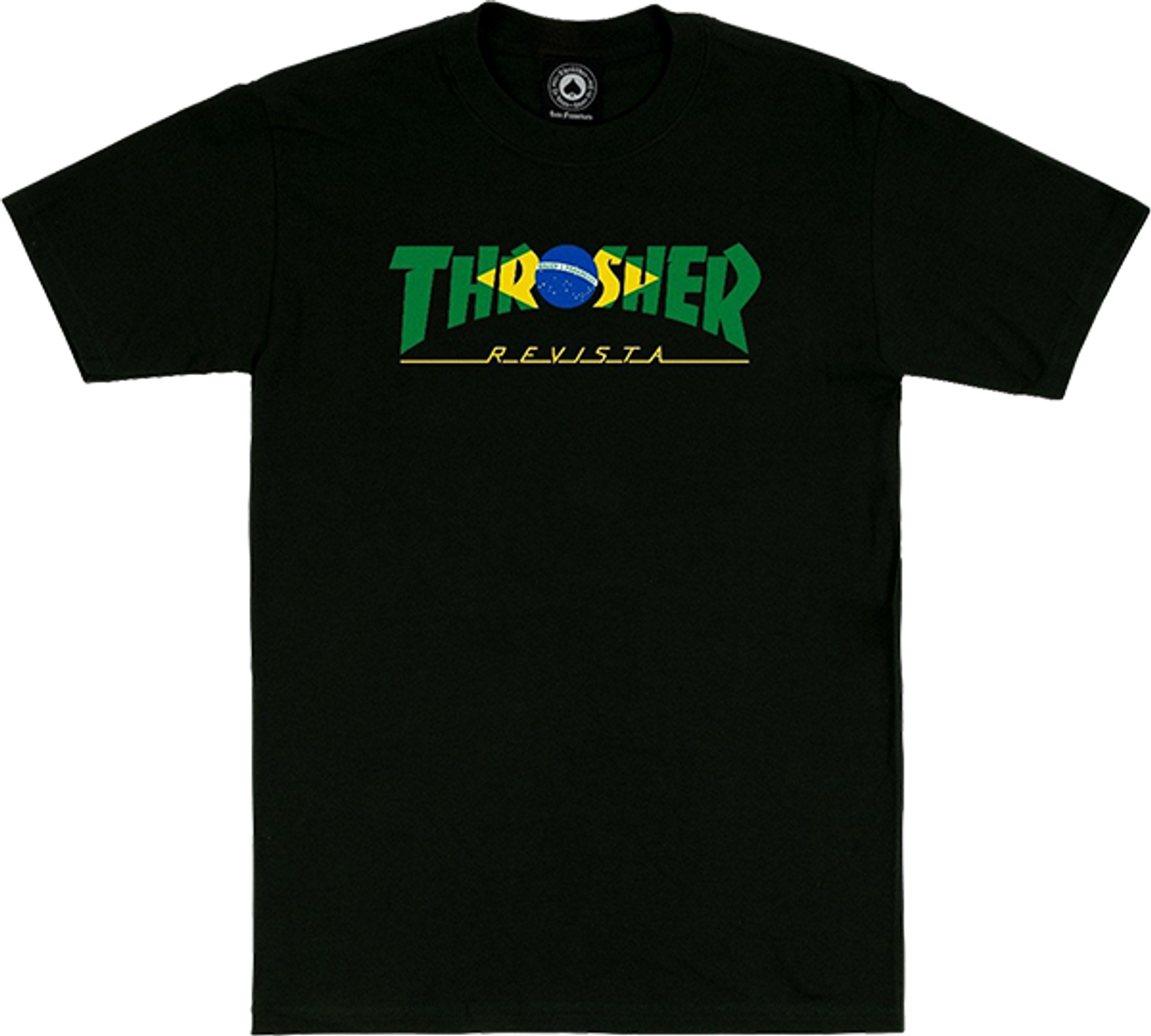 THRASHER BRAZIL REVISTA SS TSHIRT SMALL BLACK