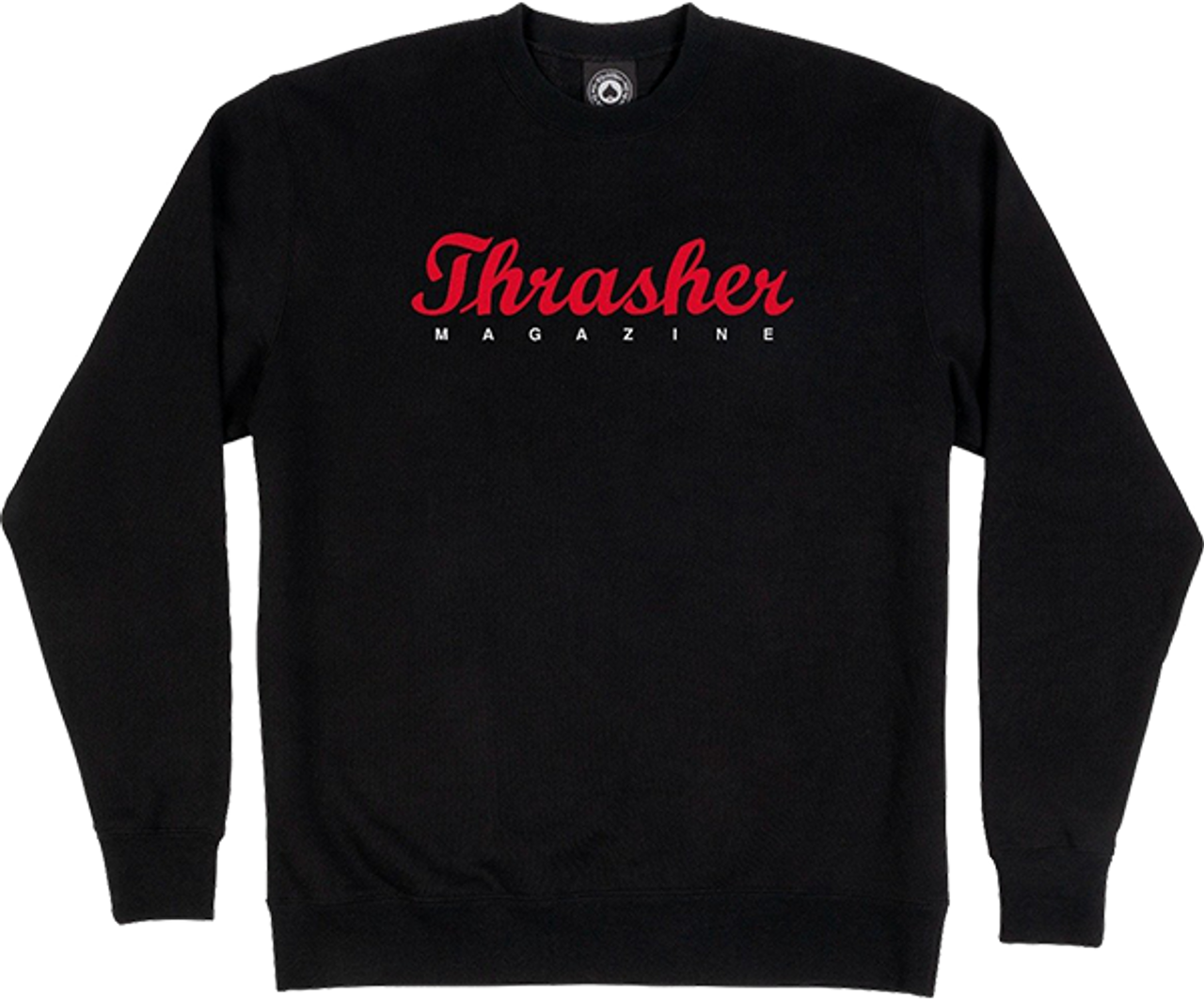 THRASHER SCRIPT CREW/SWT XLARGE BLACK