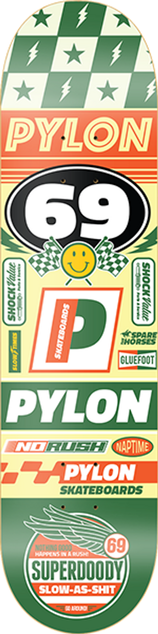 PYLON NO RUSH SKATE DECK-8.25