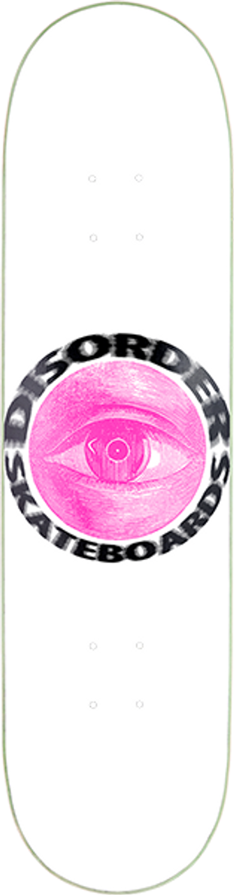 DISORDER BLURRY VISION SKATE DECK-8.25 WHITE