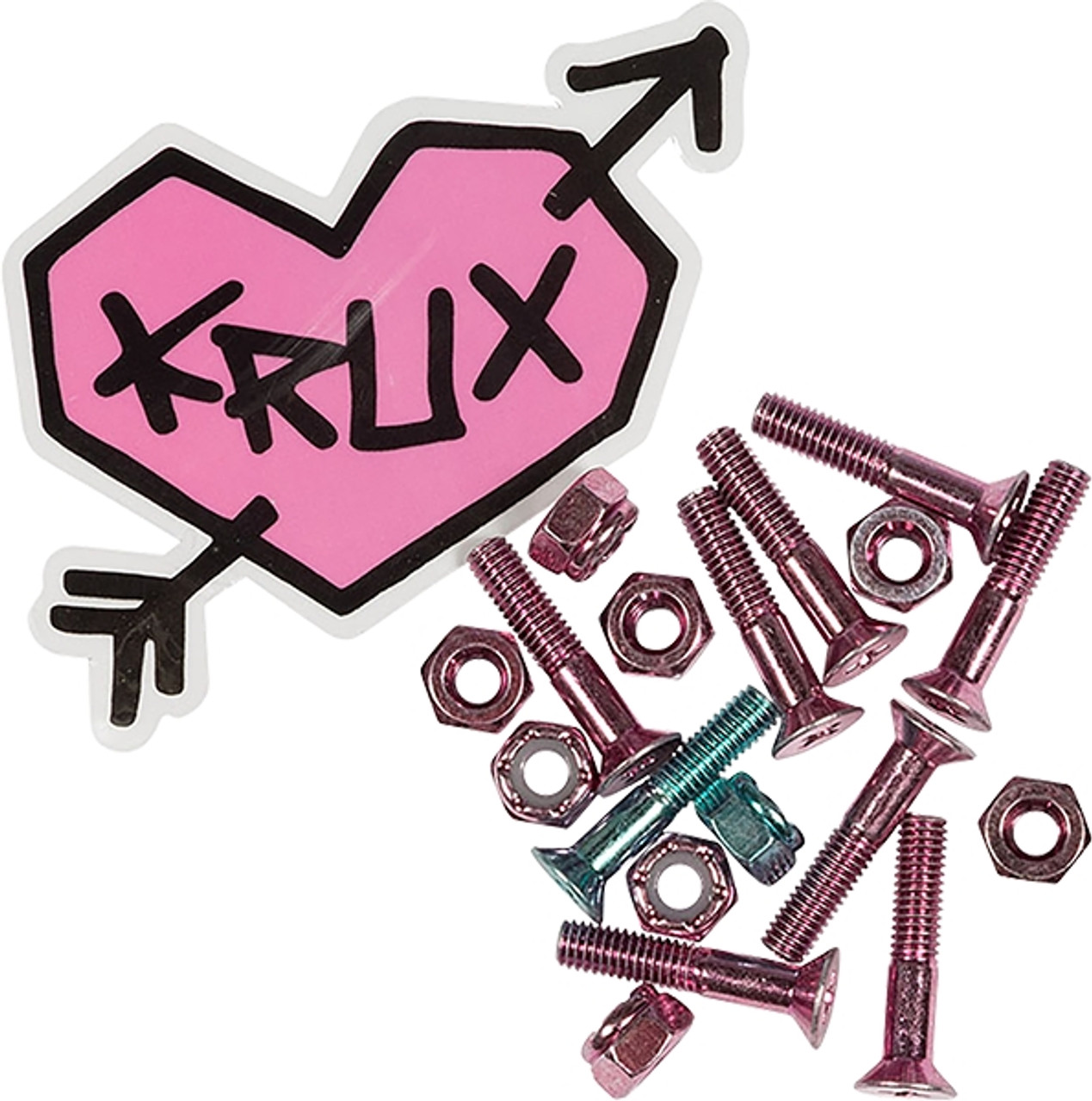 KRUX KROME 1" PHILLIPS HARDWARE PINK W/1:BLU