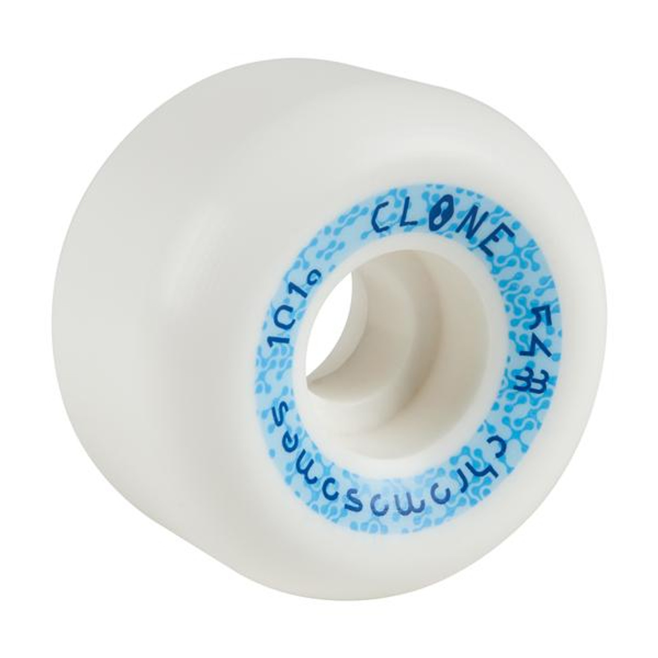 Clone Chromosome Conical Skate Wheels Set White Blue 54mm/101a