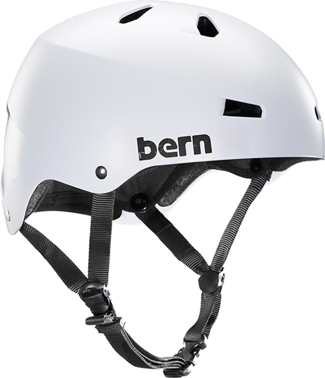 BERN MACON SATIN WHITE L HELMET