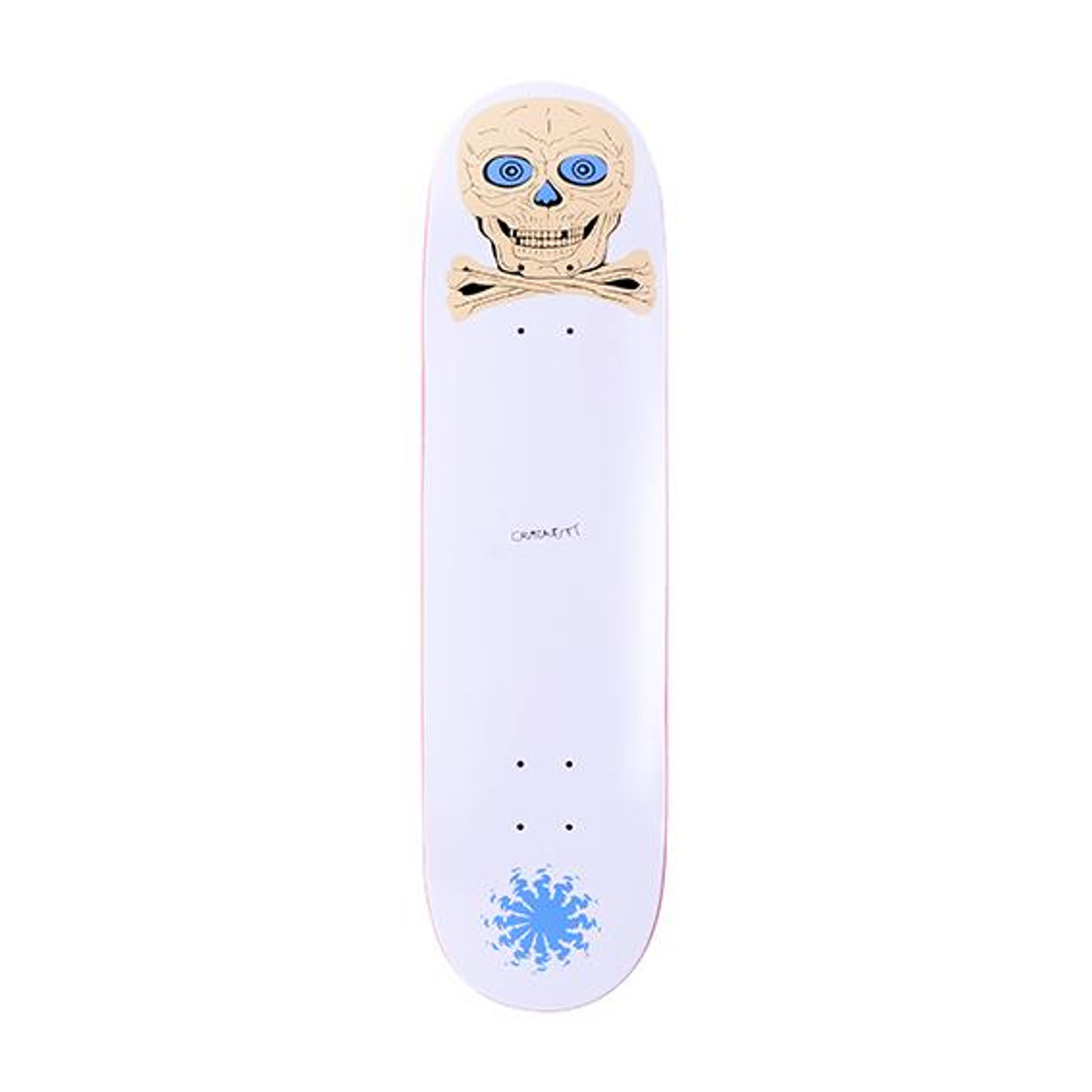 Quasi Crockett Skul Skate Deck Blue 8.25