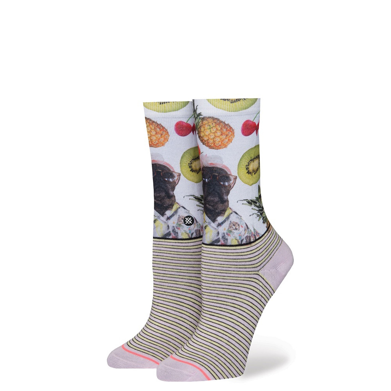 Stance Kiwi Socks Girls White L (2-5.5)