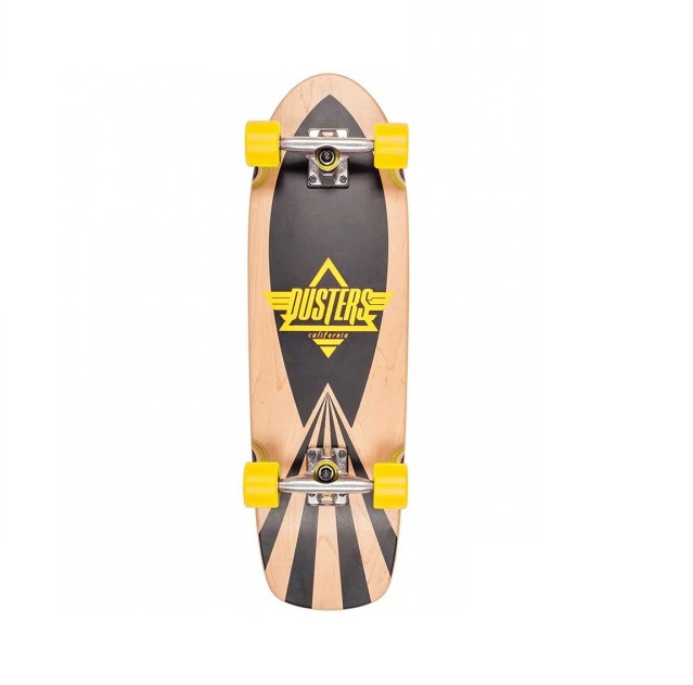 Dusters Cazh Skateboard Complete Natural Black Yellow 29.5X8.75