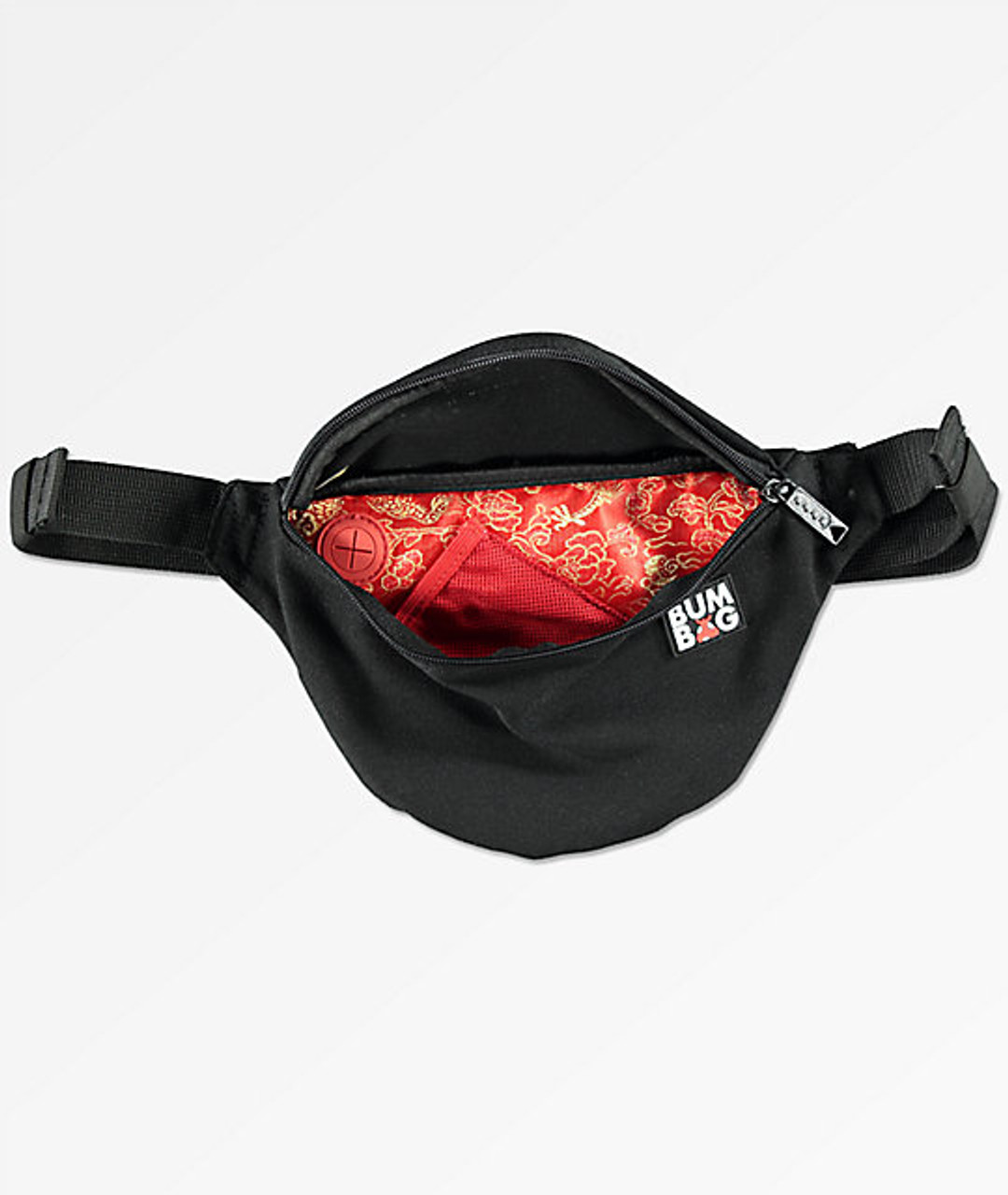 BumBag Basic Shaolin Bag Black Red OneSize