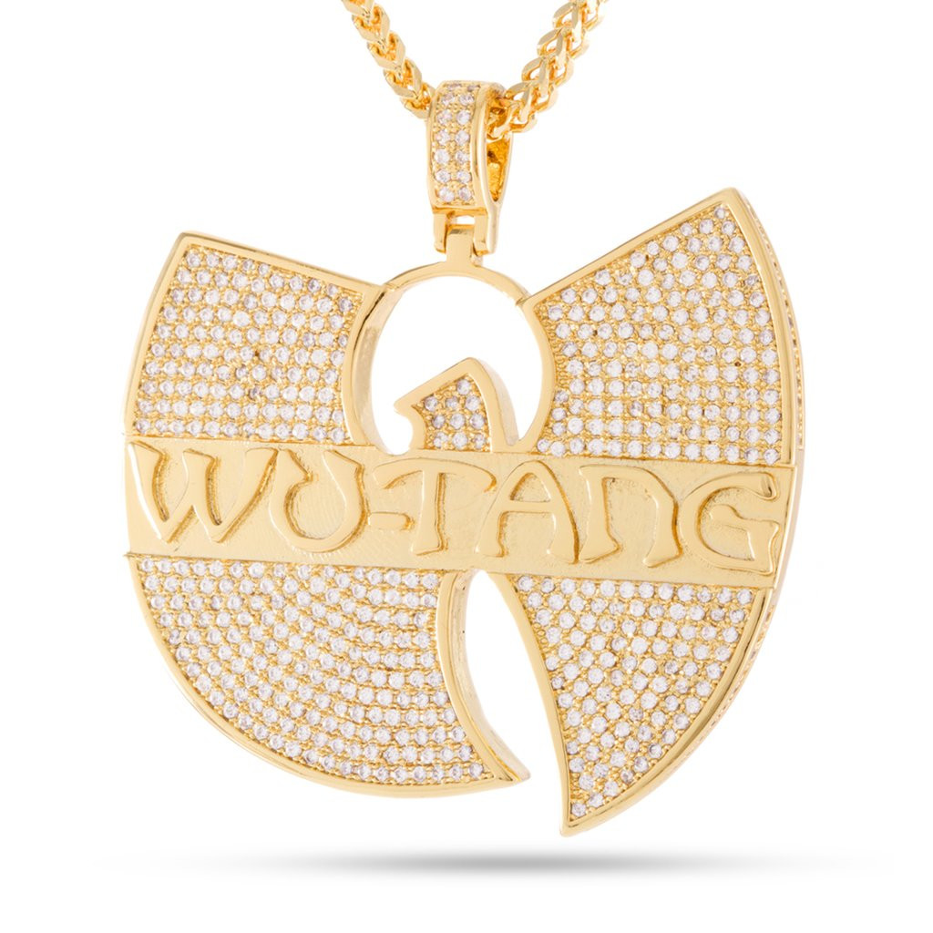 King Ice Wu-Tang Forever Necklace 14k Gold CZ 3mm 26"