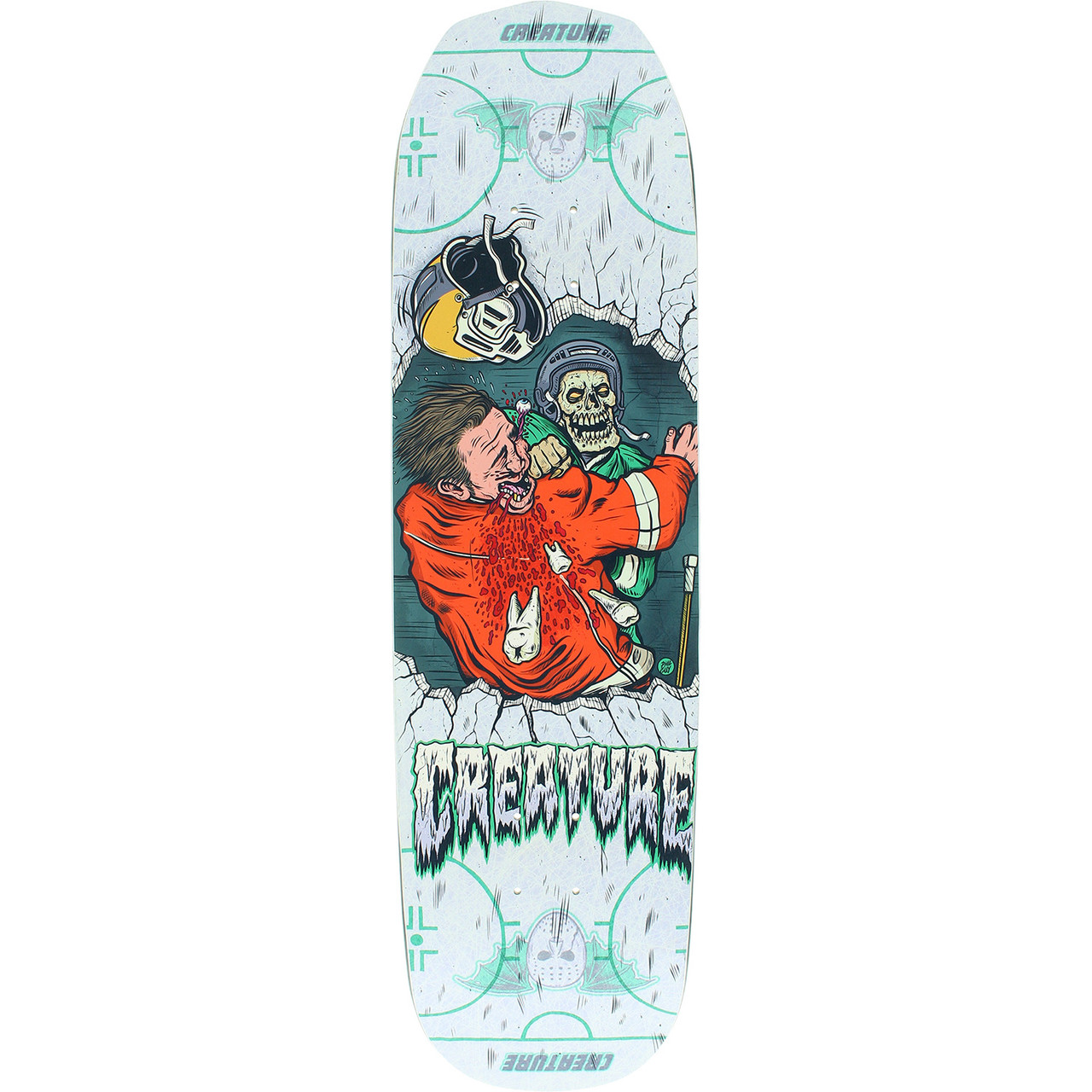 Creature Slapshot Everslick Skate Deck White 8.6