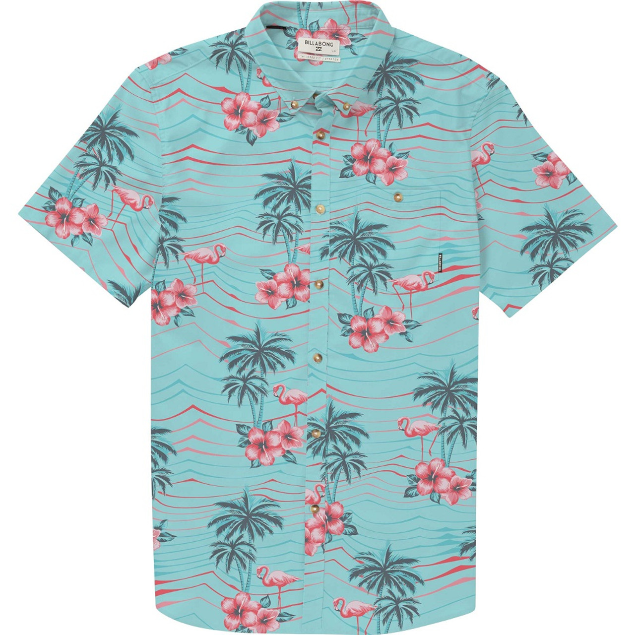 Billabong Sundays Floral SS Woven Mint