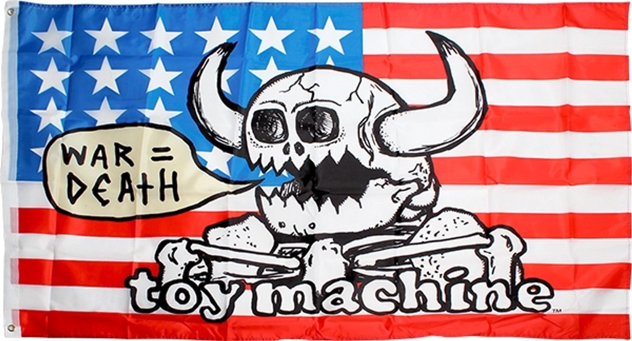 TOY MACHINE WAR DEATH FLAG 36"x60"