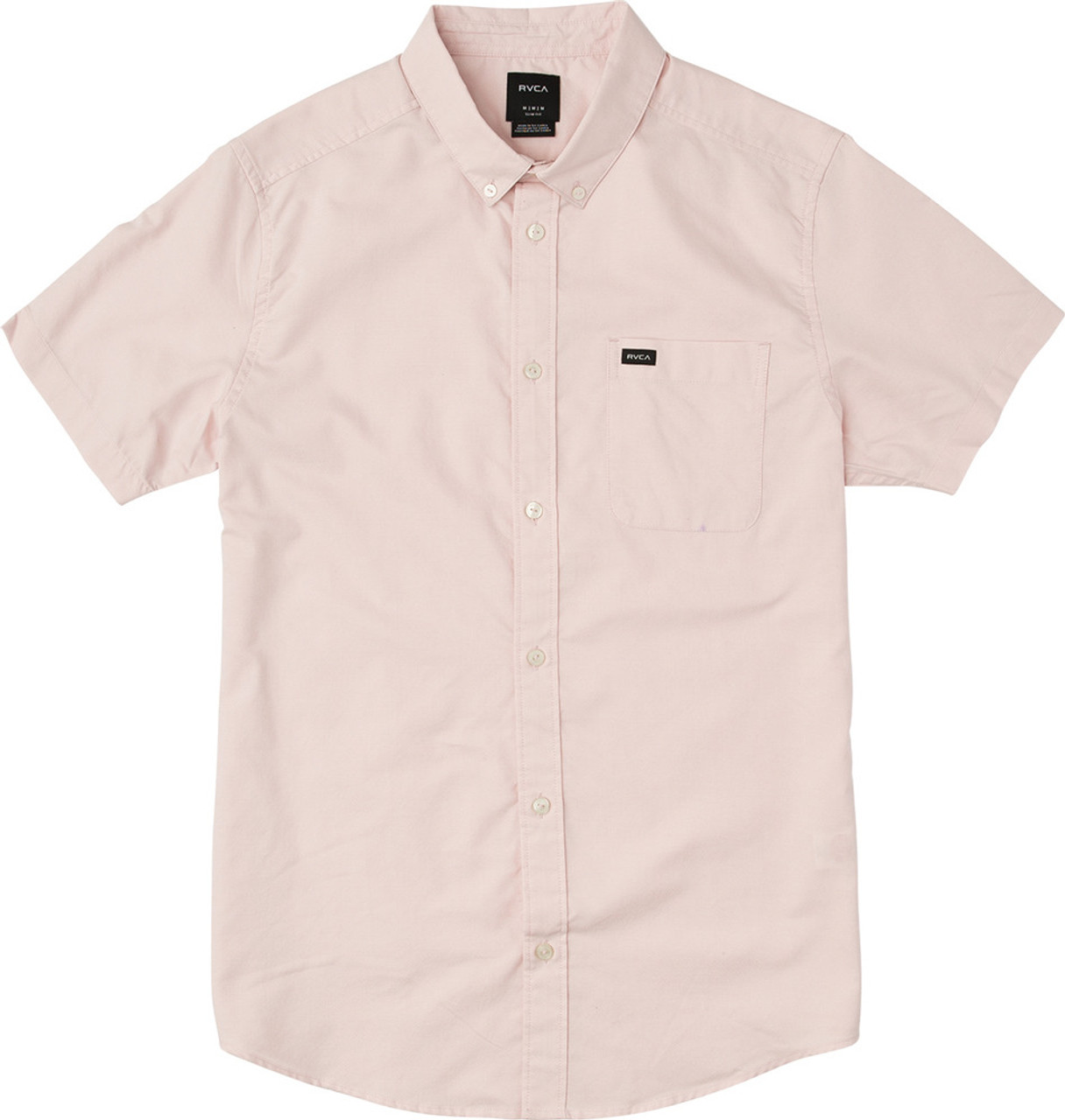 RVCA THATLL DO SS Woven Mens Lt Pink