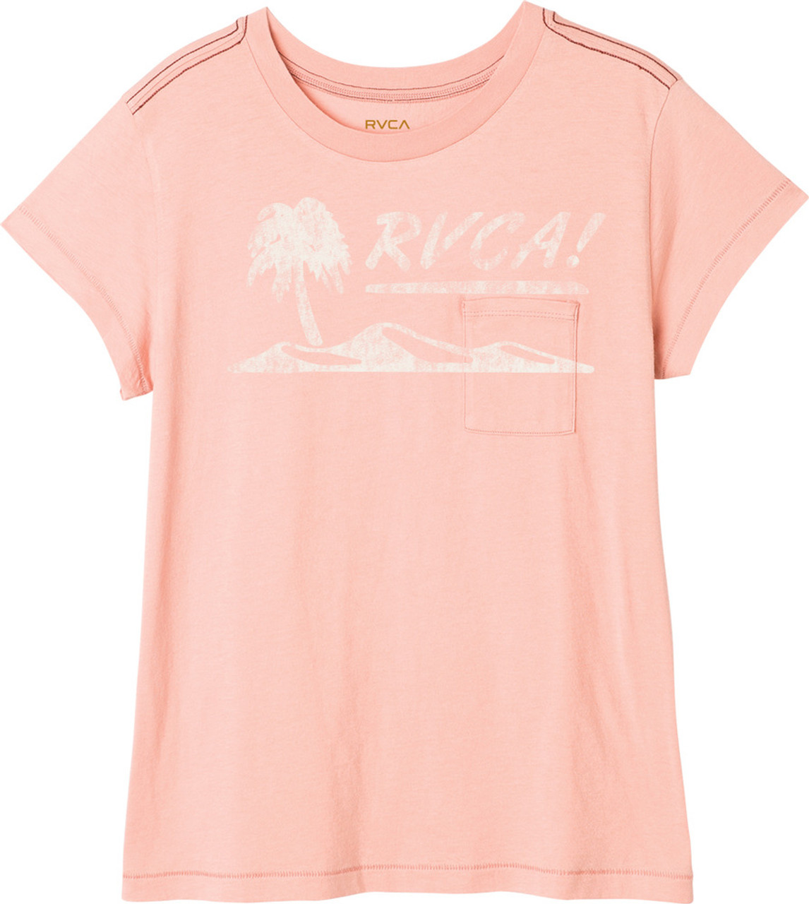 RVCA Deserted SS Tshirt Womens Pink