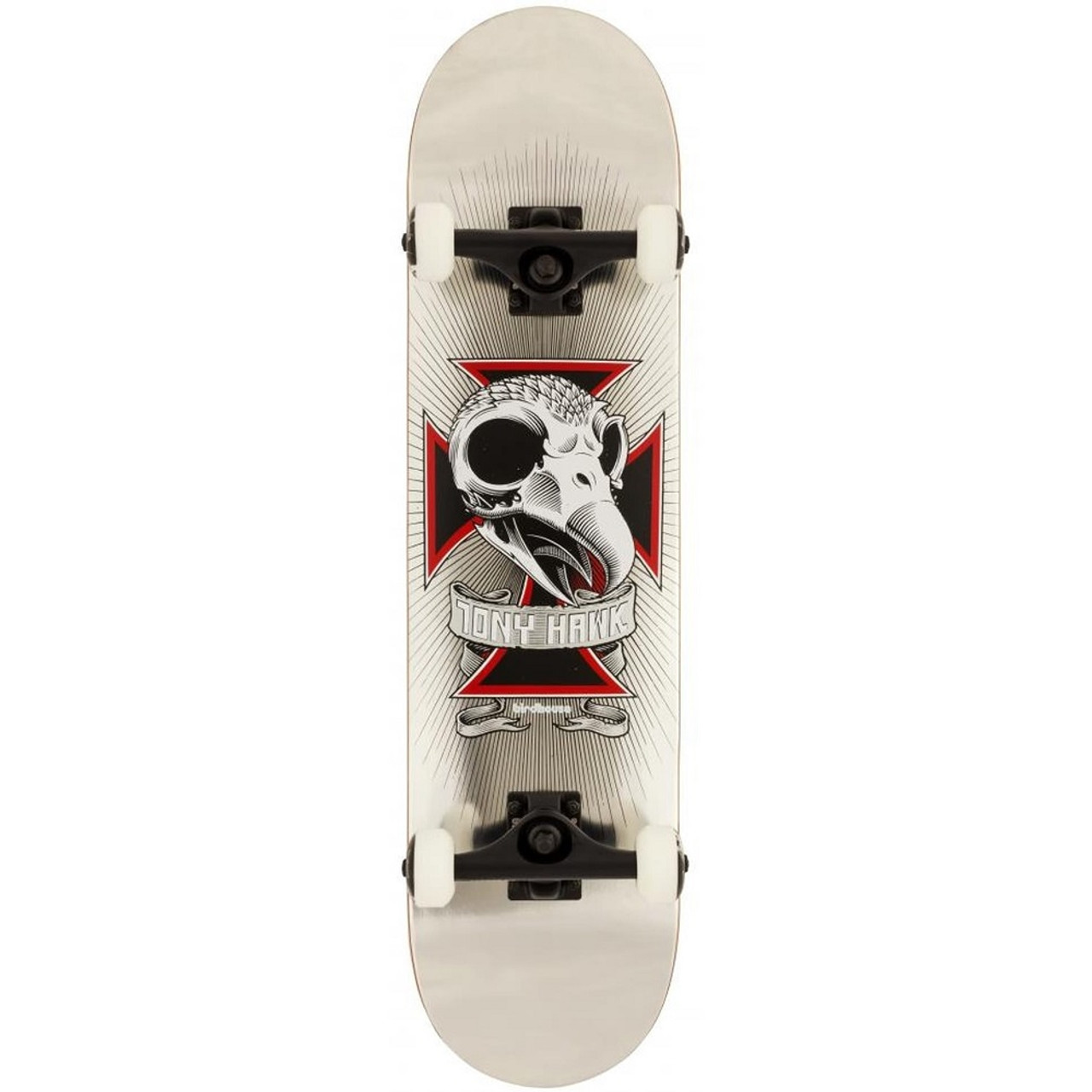 Birdhouse Tony Hawk 2 Chrome Skateboard Complete Silver 7.75