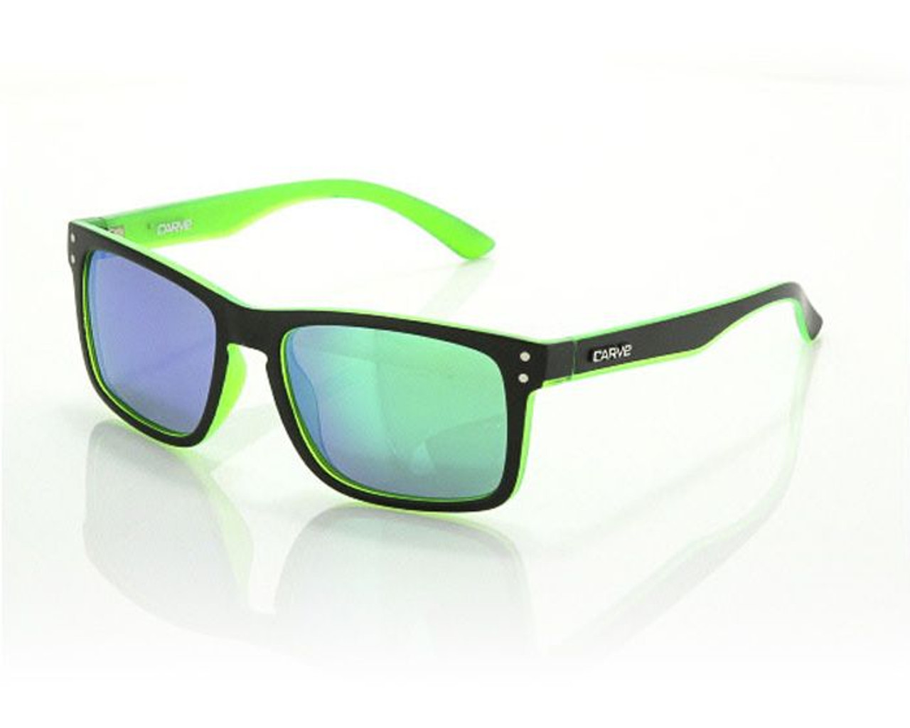 Carve Goblin Sunglasses Matte Black Green Polarized