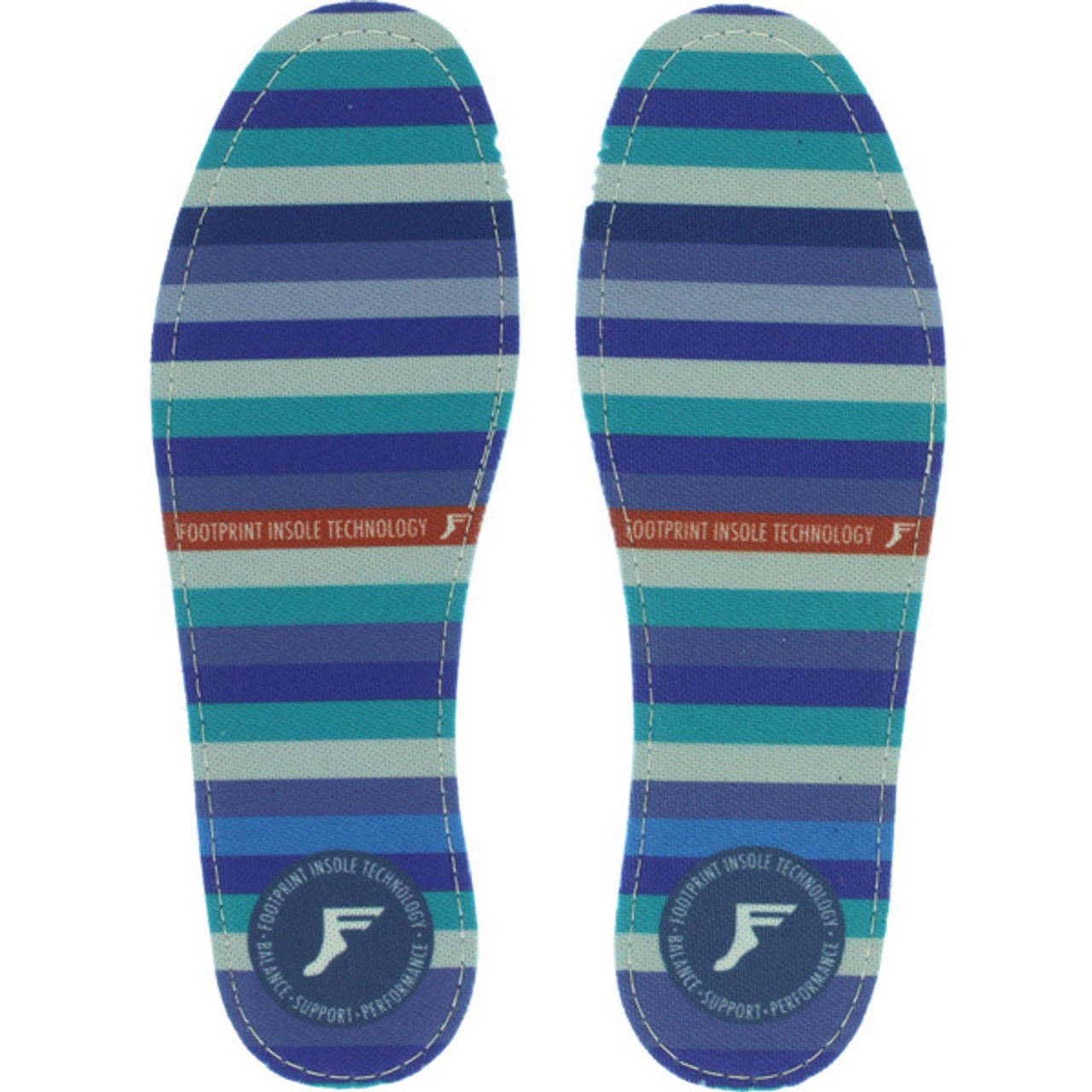 Footprint Kingfoam Insoles Blue Stripes