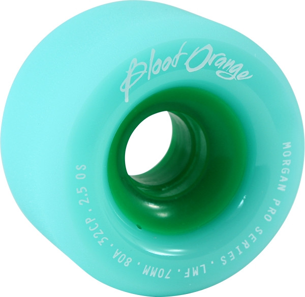 BLOOD ORANGE MORGAN 70mm 80a SEAFOAM WHEELS SET
