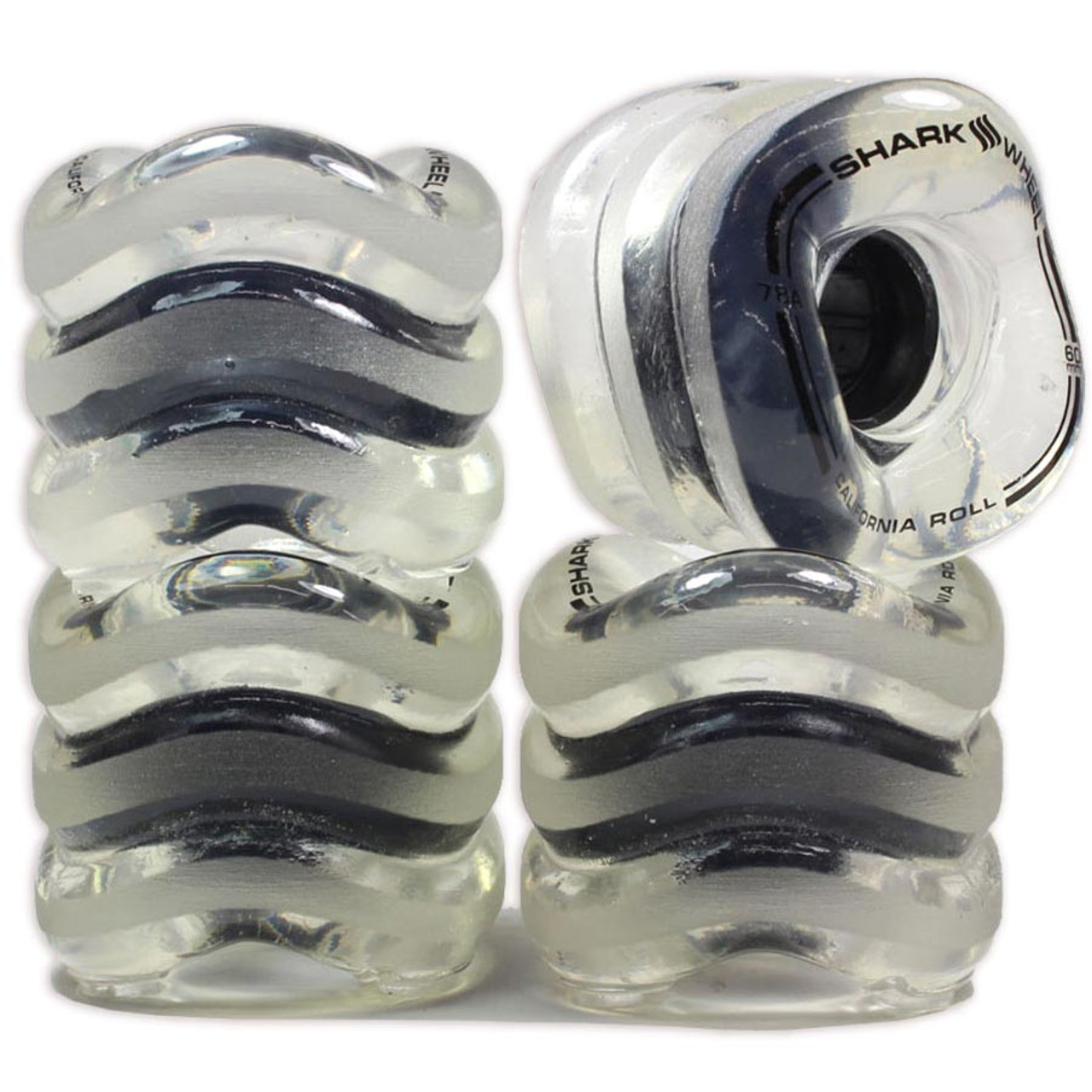 Shark Ghost Formula Wheels Set Clear 70mm/78a