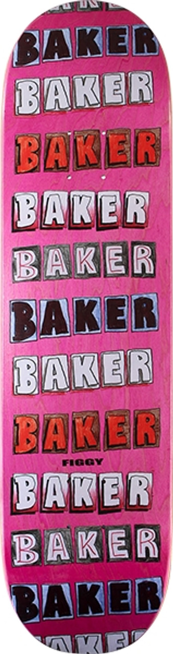 BAKER FIGUEROA COLORED PENCIL SKATE DECK-8.12 w/MOB GRIP