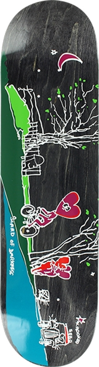 KROOKED WALKER DARKNESS SKATE DECK-8.12 w/MOB GRIP