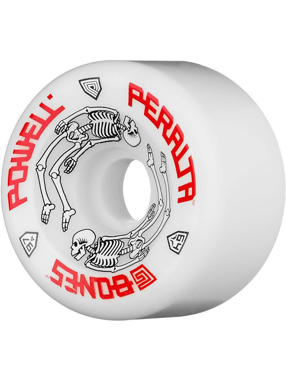 Powell G-Bones II Skate Wheels Set White 64mm/97a