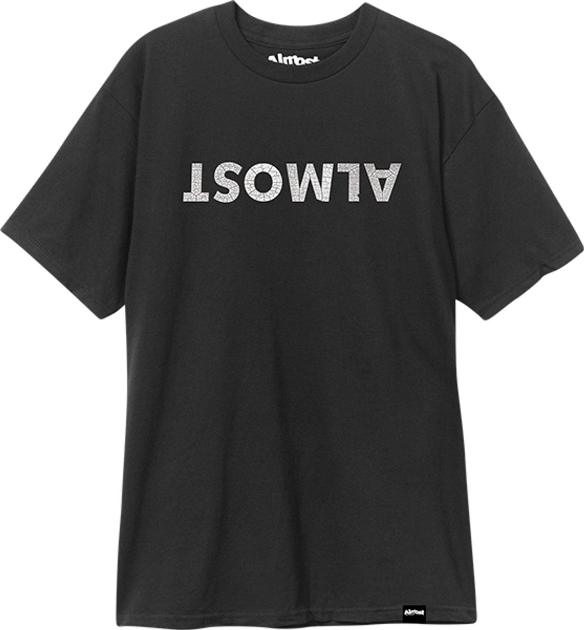 ALMOST CENTER SS TSHIRT SMALL BLACK
