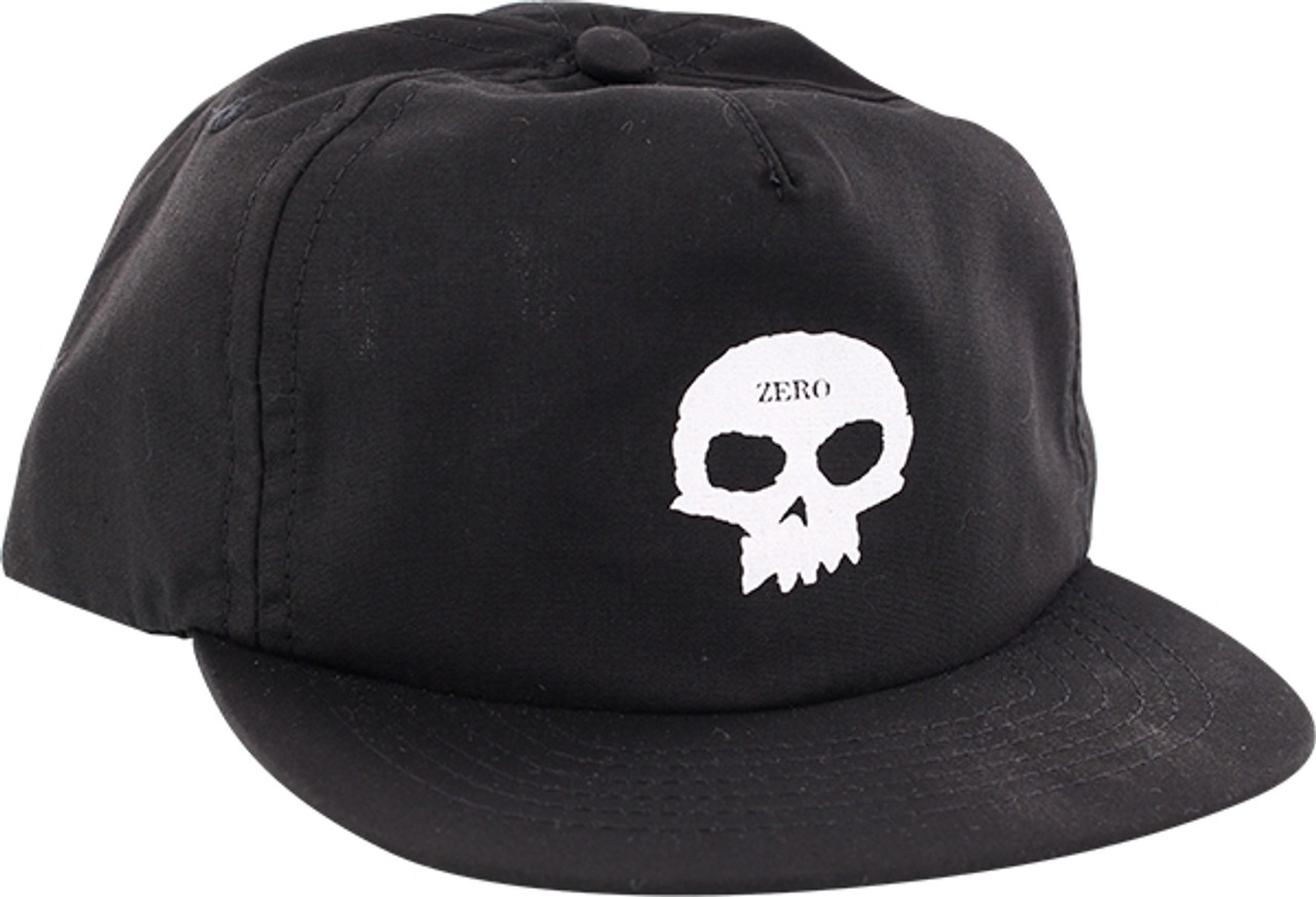 ZERO SKULL HAT ADJ-BLK/WHT