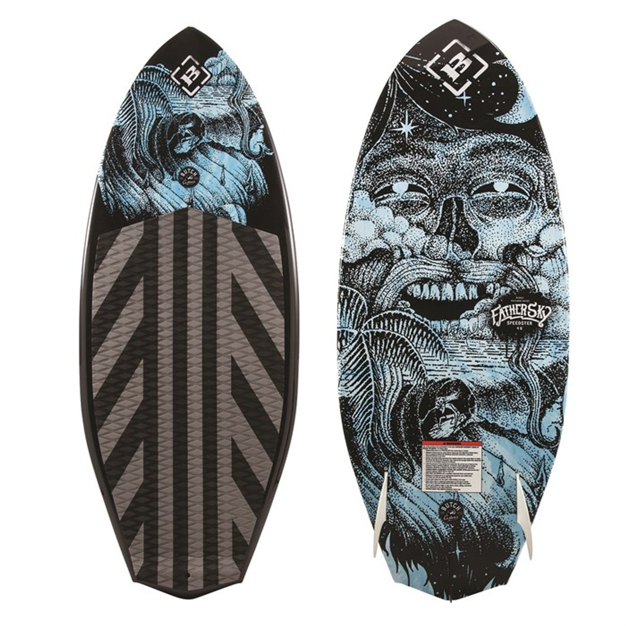 Byerly Speedster Wakesurf Black Blue 4.6