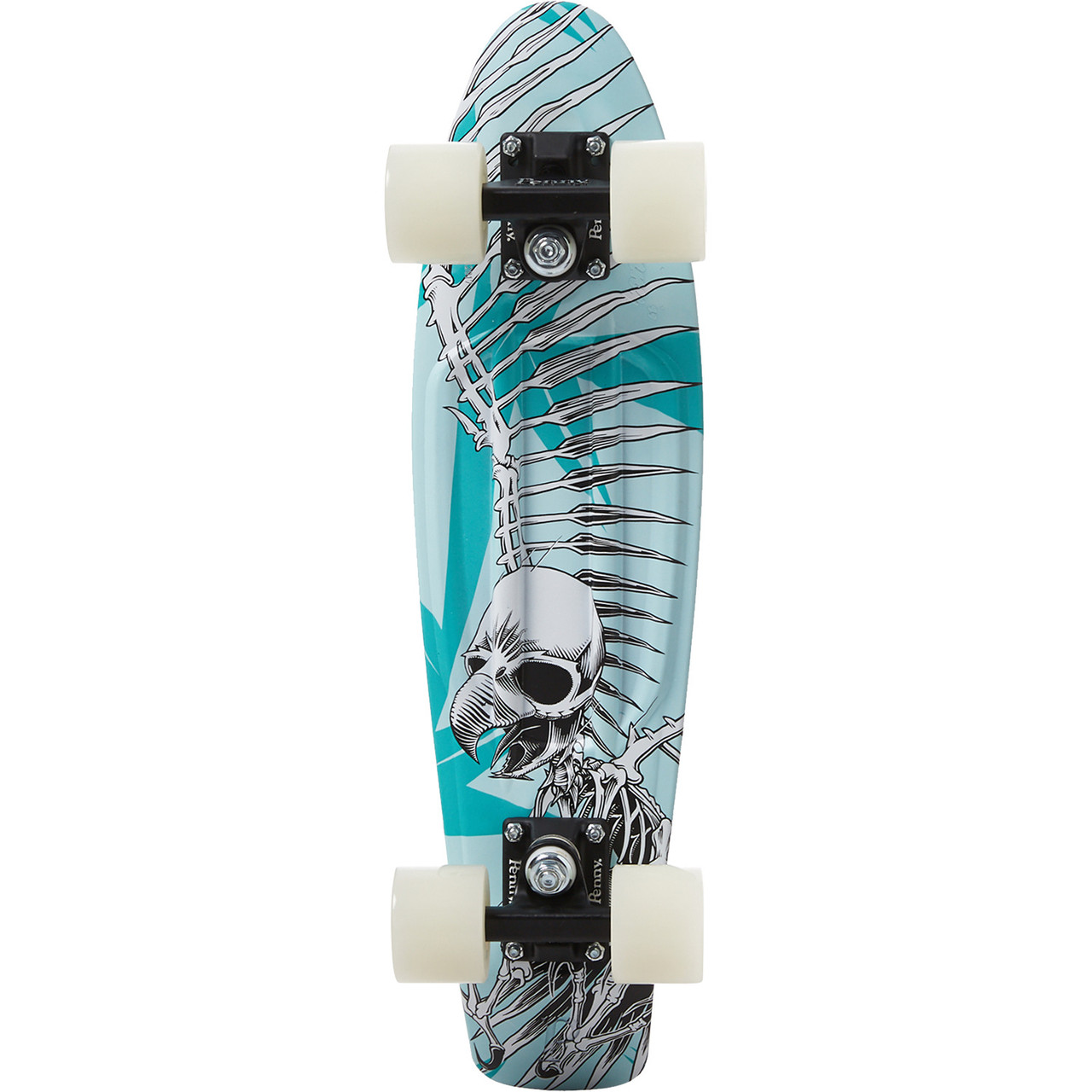 Penny Hawk Skateboard Complete Teal White 22