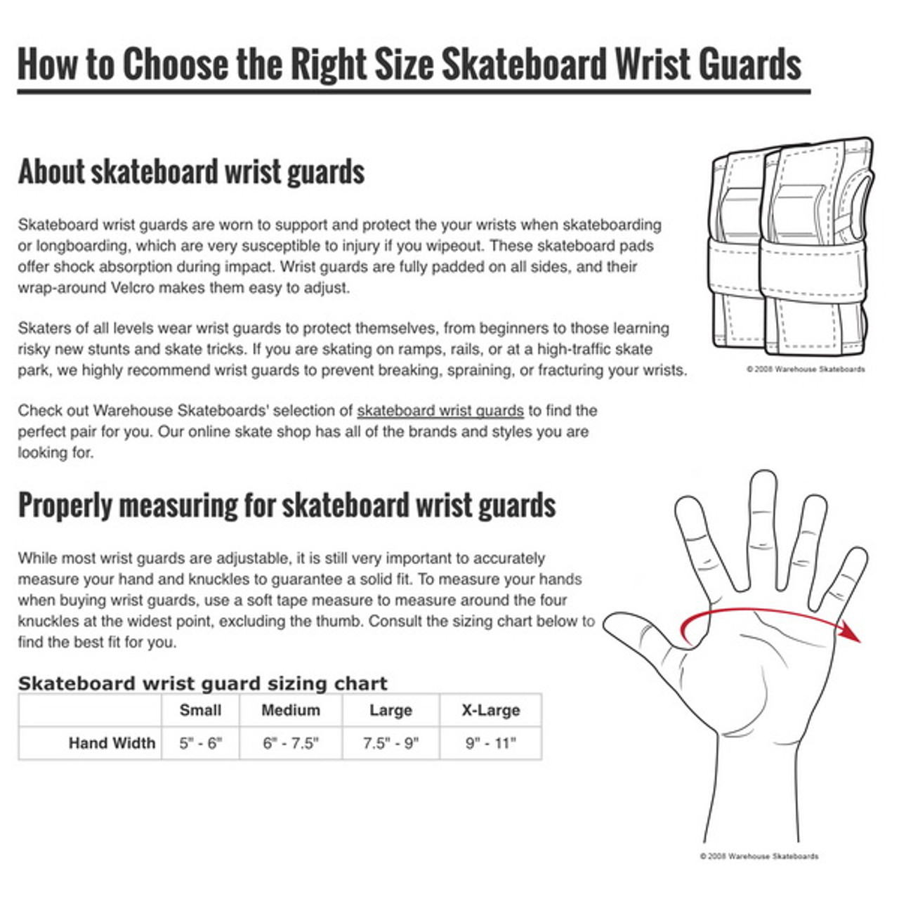 Protec Street Wrist Guards Retro Small