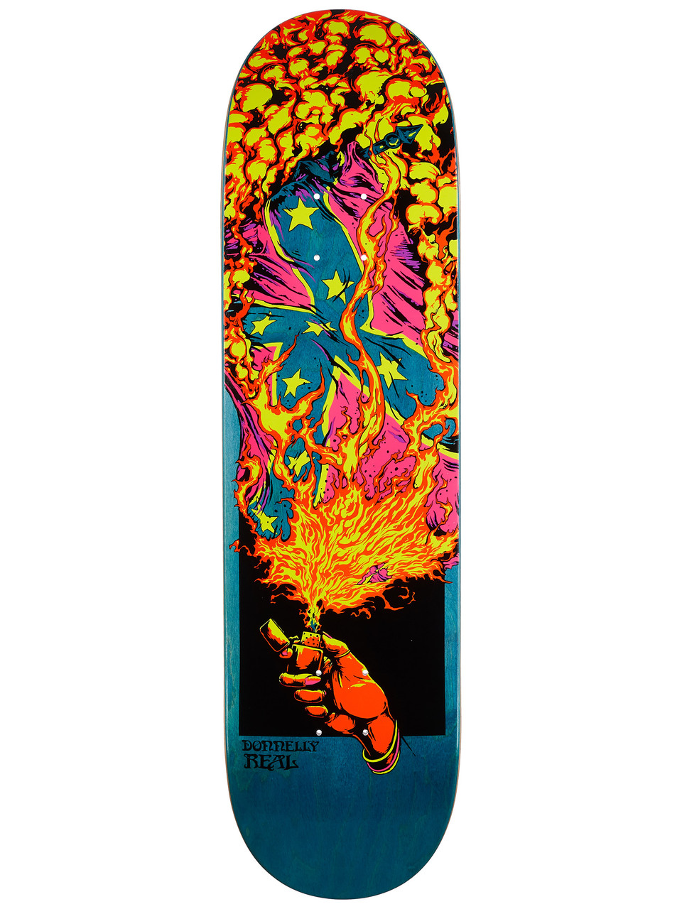 Real Donnelly Starsand Skate Deck Pink Blue 8.25