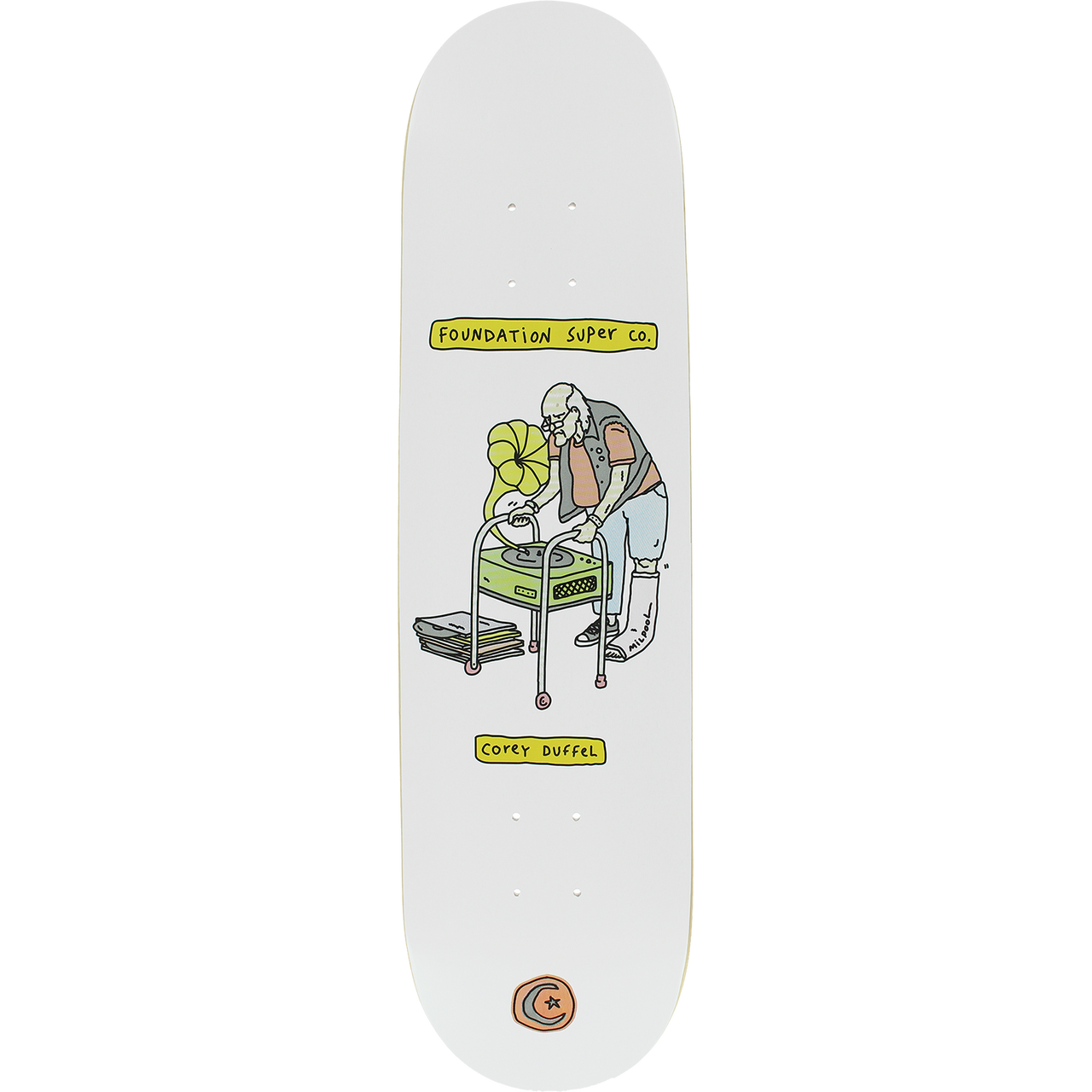 FOUNDATION DUFFEL SENIOR CITIZEN SKATEBOARD DECK-8.0