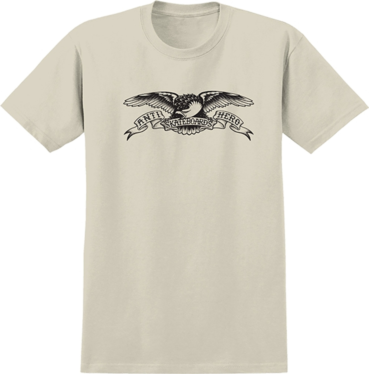 ANTI HERO BASIC EAGLE SS TSHIRT SMALL CREAM/BLK