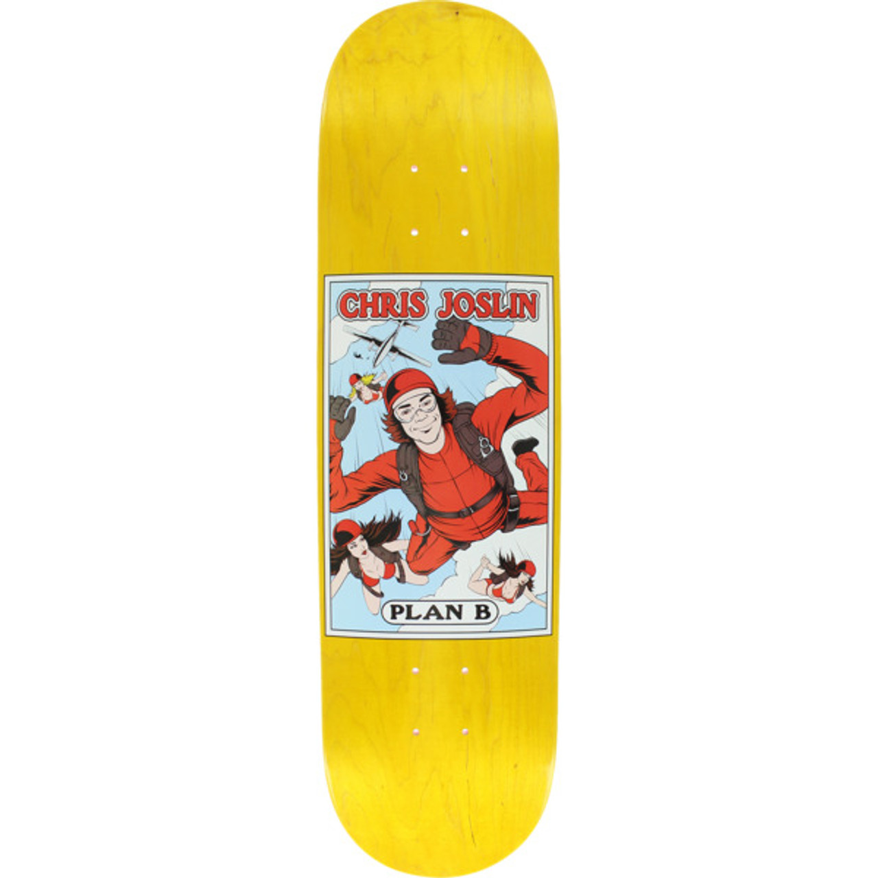 Plan B Joslin Alter Ego Skate Deck Yellow 8