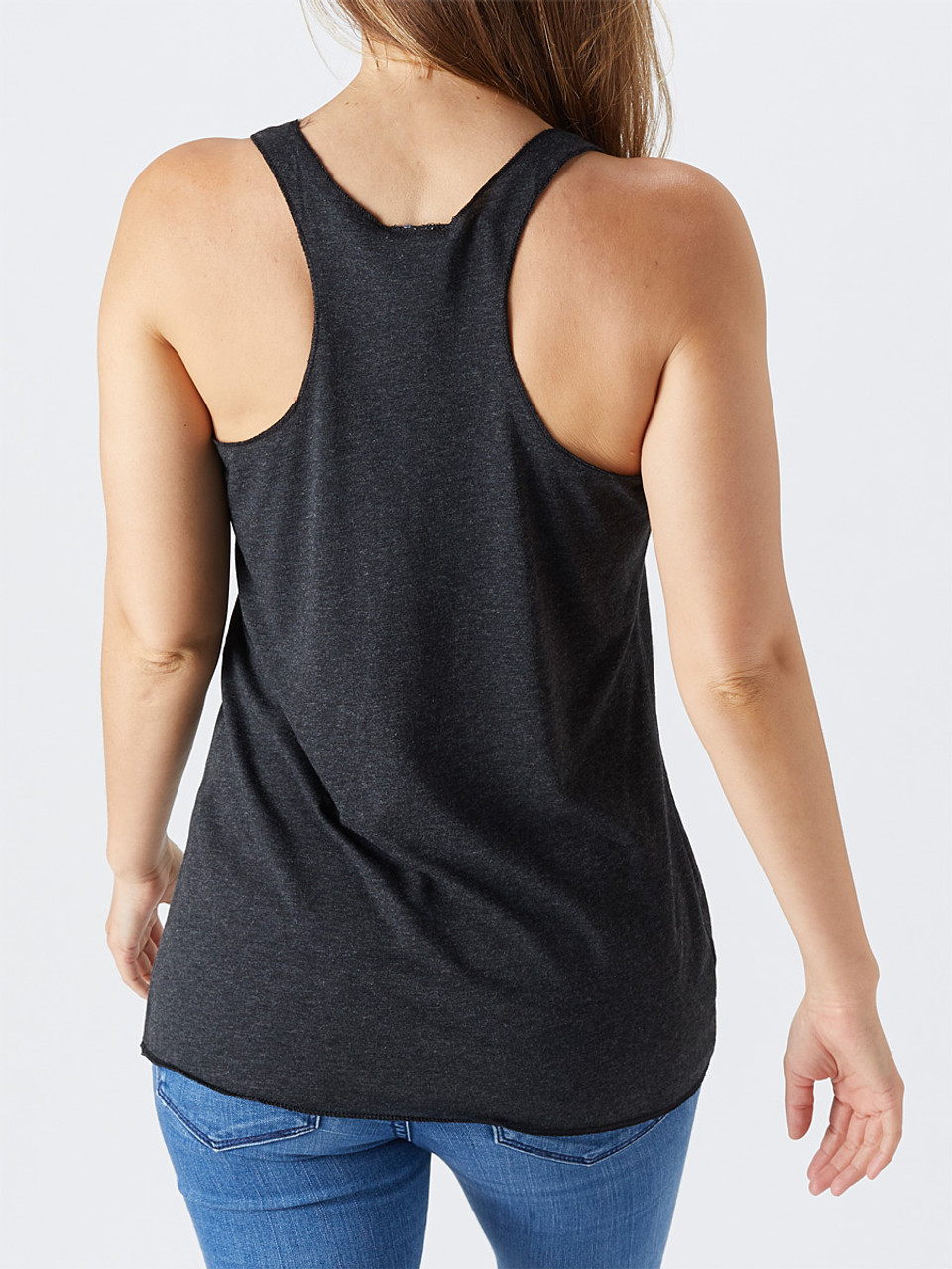 Thrasher Girls Mag Logo Racerback Tank Black Heather