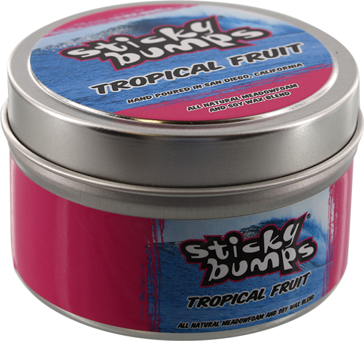 STICKY BUMPS CANDLE 4oz TIN TROPICAL FRUIT