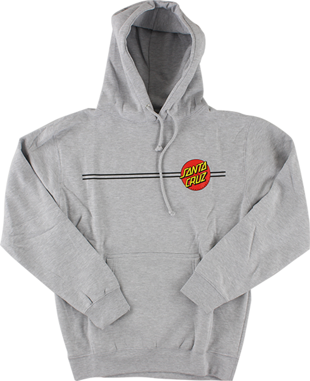 SANTA CRUZ CLASSIC DOT HOODIE MEDIUM HEATHER GREY