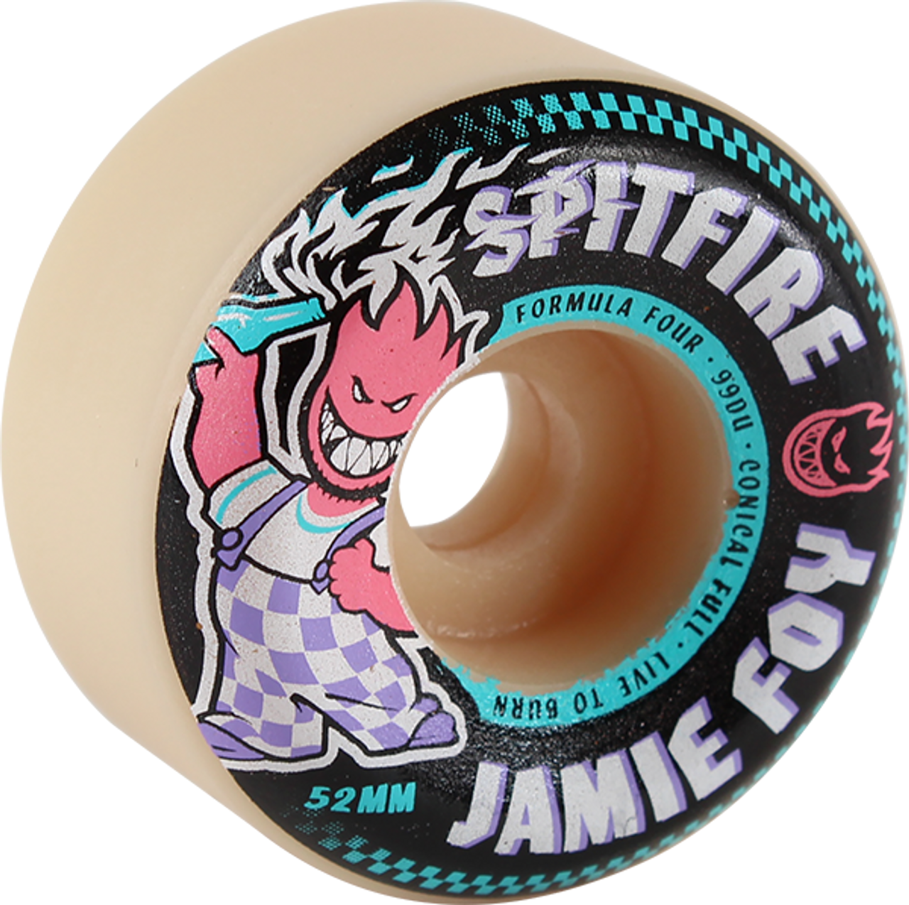 SPITFIRE FOY F4 CONICAL FULL 99a 52mm NATURAL WHEELS SET
