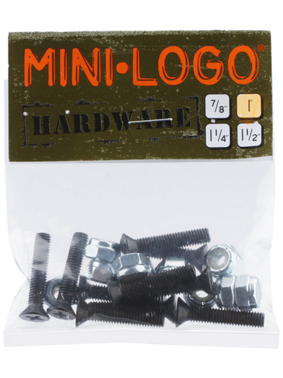 Mini Logo Phillips Hardware Black Silver 1"