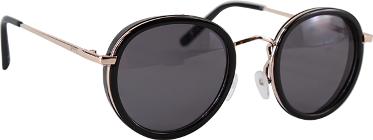 GLASSY LINCOLN SUNGLASSES BLK/GOLD