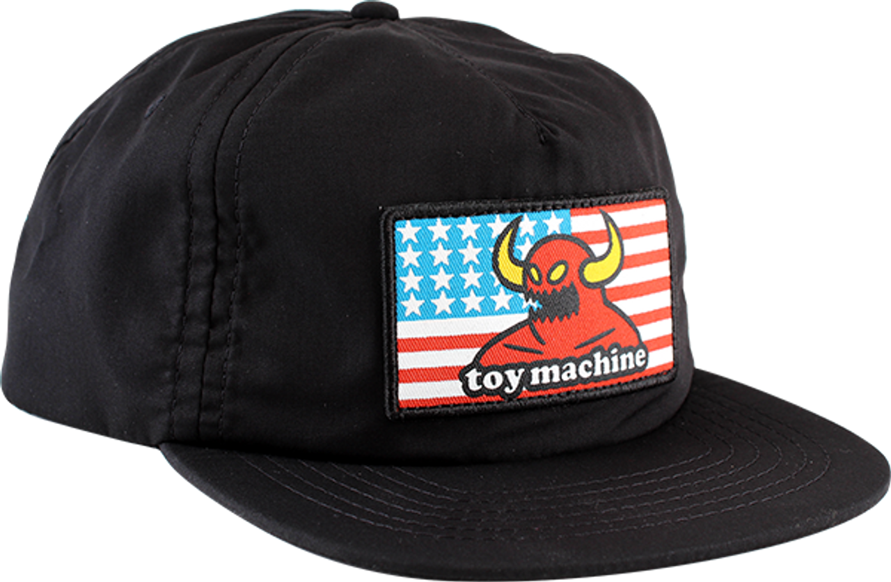 TOY MACHINE AMERICAN MONSTER HAT ADJ-BLACK