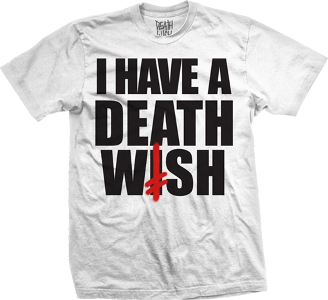 DeathWish I HAVE A DEATH World IndustriesSH SS LARGE  WHITE