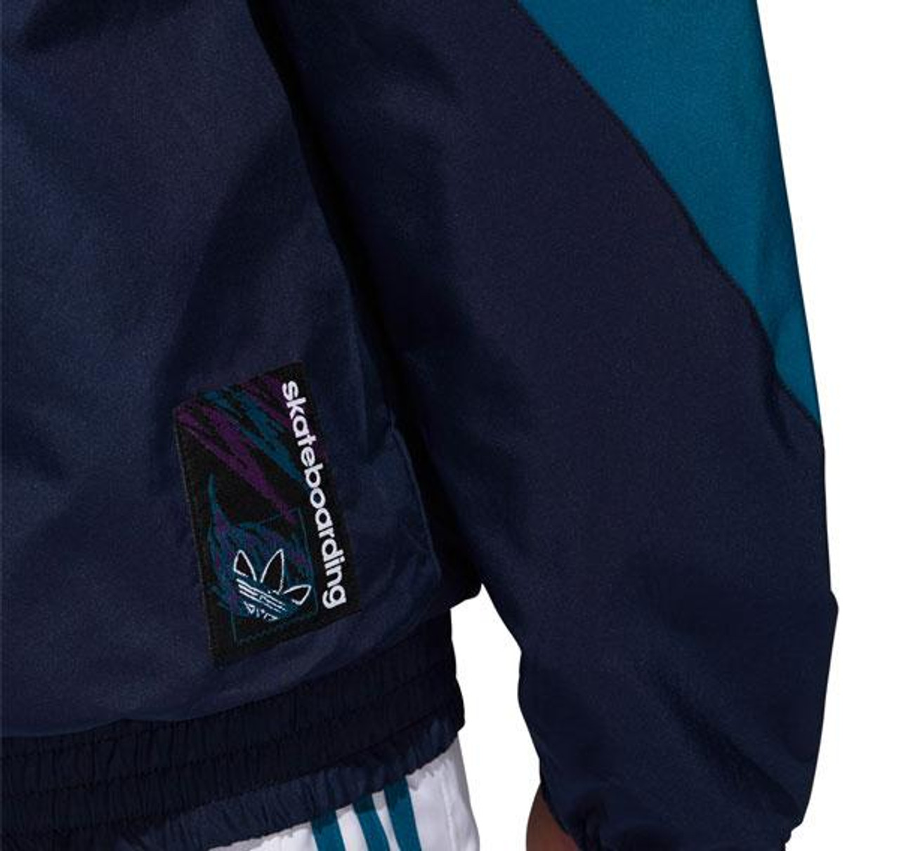 Adidas Court Jacket White Navy