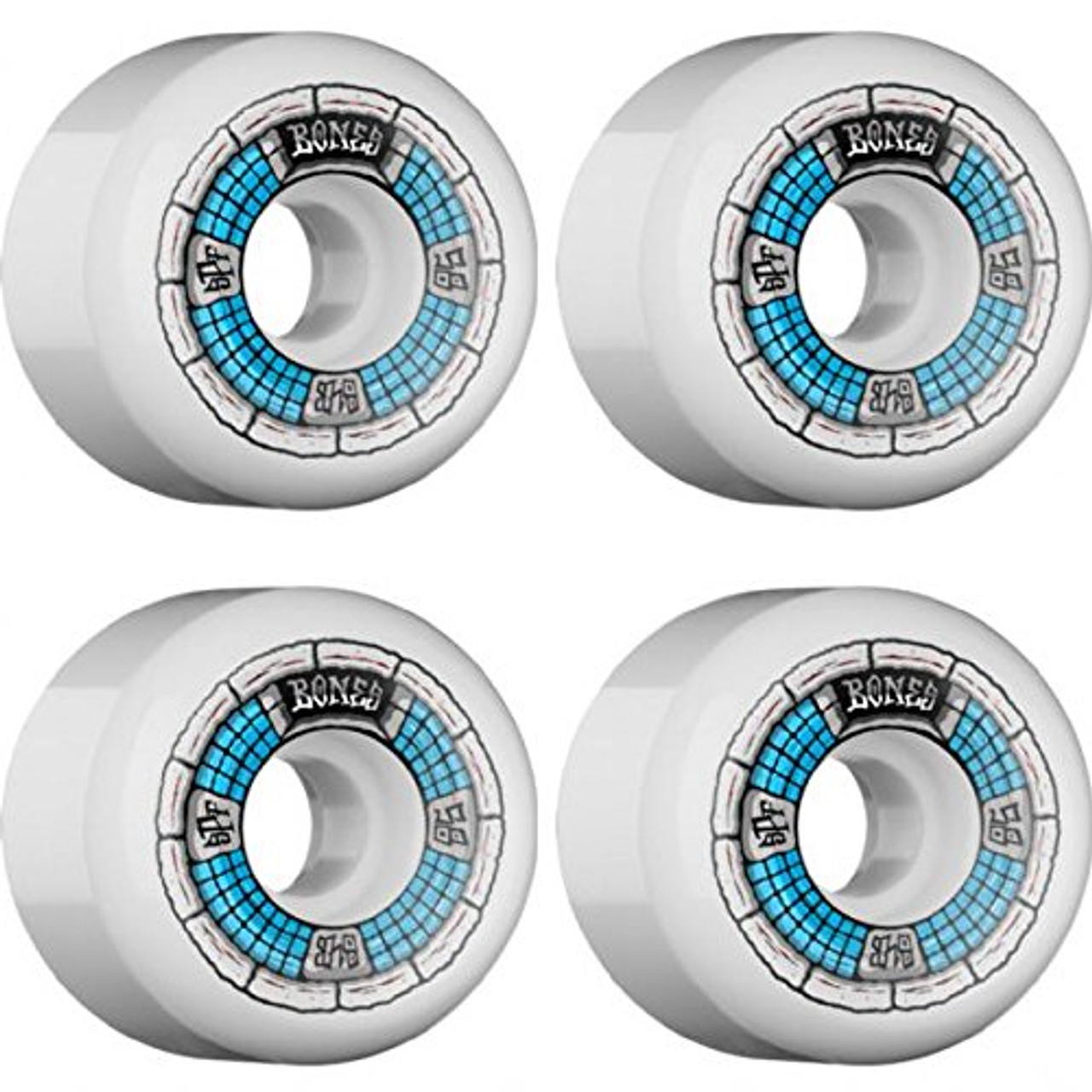 Bones SPF Deathbox Wheels White Blue 58mm/84b