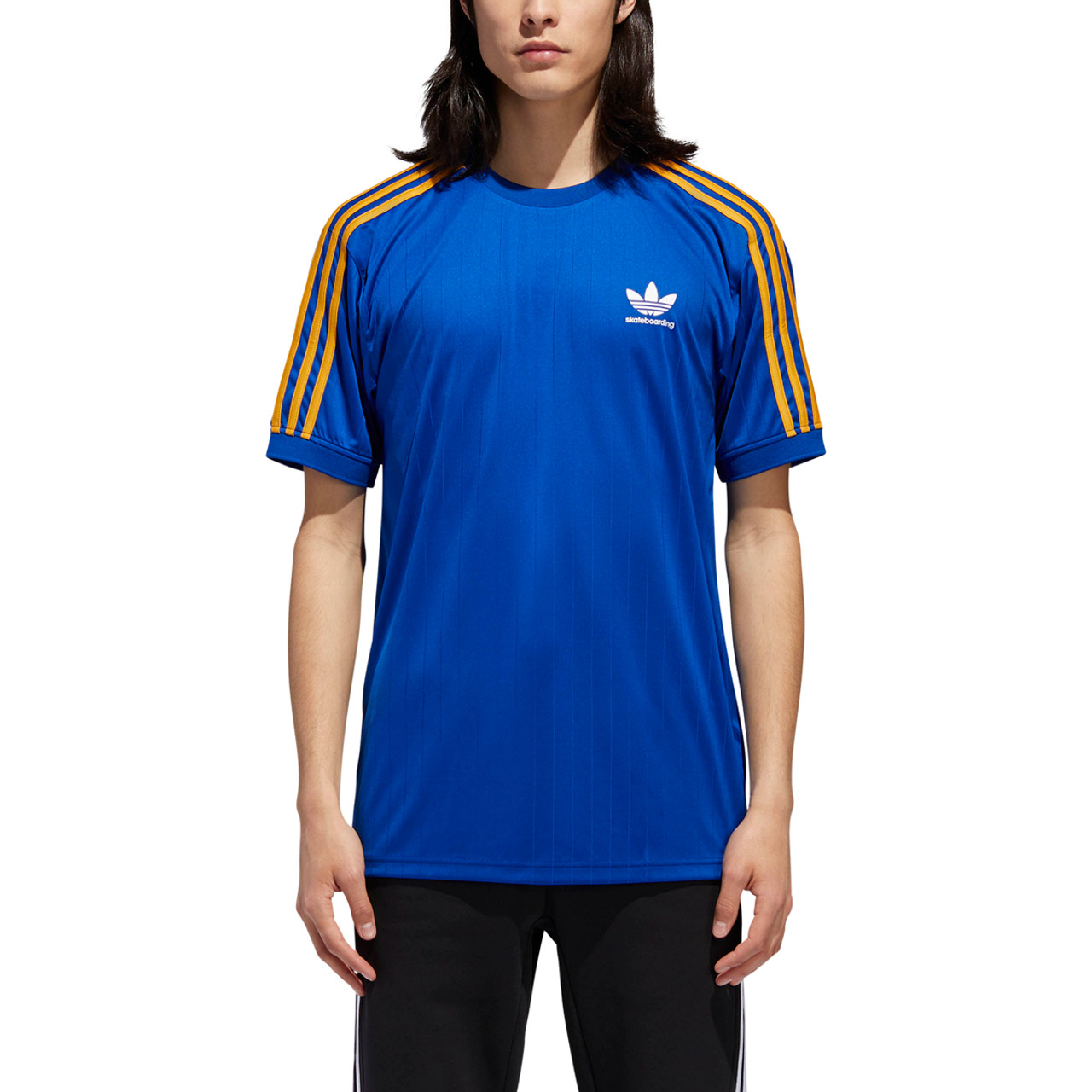 Adidas Clima Club Jersey Mens Blue Yellow