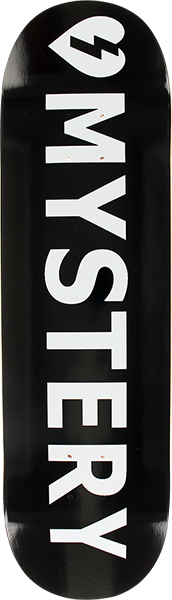 MYSTERY LOGO SKATEBOARD DECK-8.5 BLK/WHT