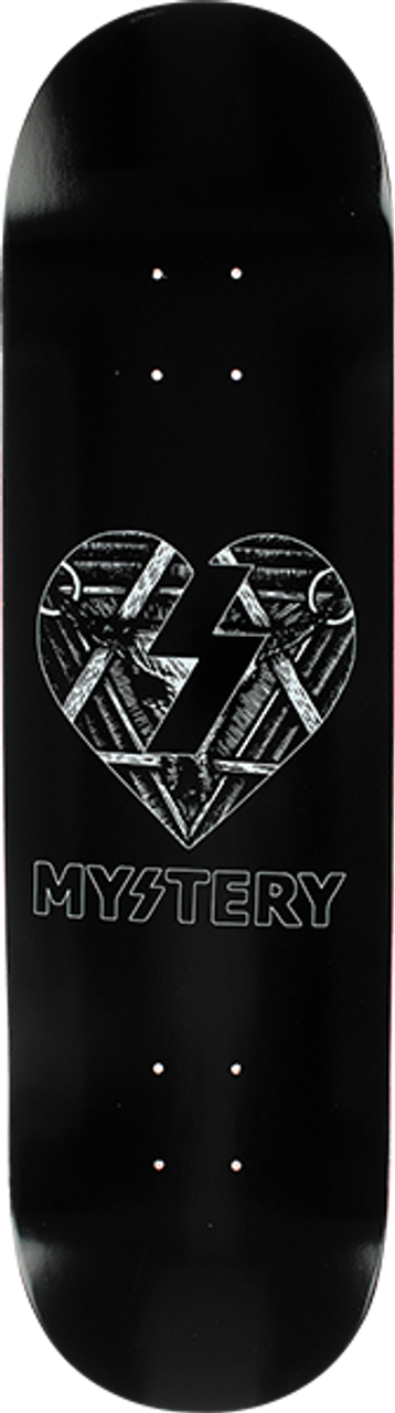 MYSTERY MYSTIC COW SKATE DECK-8.25 BLK/WHT