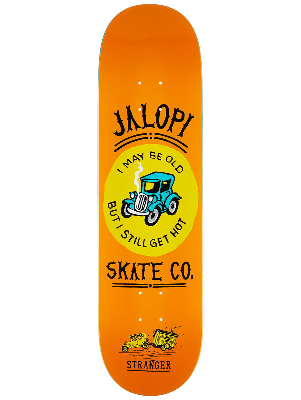 Anti Hero Stranger Jalopi Skate Deck Orange 8.25