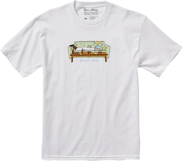 PRIMITIVE RICK and MORTY LIGHTS OUT SS TSHIRT MEDIUM WHITE